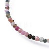 Natural Multicolor Tourmaline Bead Bracelets X-BJEW-JB04555-06-2