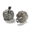 Natural Labradorite Pumpkin Charms G-K338-27P-03-2