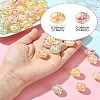 Plating Transparent Acrylic Beads TACR-CJC0001-12-8
