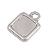 304 Stainless Steel Pendant Cabochon Settings STAS-D264-08A-P-2