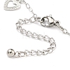 Non-Tarnish 304 Stainless Steel Cable Chain Hollow Charm Bracelets BJEW-P334-10A-P-3