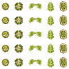 100G 110Pcs 5 Styles Transparent Acrylic Beads OACR-BT0001-08-2