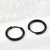 202 Stainless Steel Huggie Hoop Earrings EJEW-F111A-15mm-EB-3