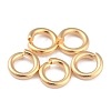 Rack PlatingBrass Open Jump Rings X-KK-O139-18L-G-1