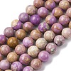 Natural Lepidolite/Purple Mica Stone Beads Strands G-K401-A01-10mm-2