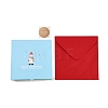 Square 3D Pop Up Paper Greeting Card AJEW-P123-A05-2