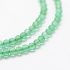 Natural Green Onyx Agate Beads Strands G-K185-19-3