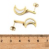 3 Pairs 304 Stainless Steel Enamel Hoop & Stud Earring Sets EJEW-Z166-02G-01-3