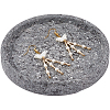 1Pc Flat Round Ceramic Jewelry Display Trays AJEW-BBC0002-49A-1