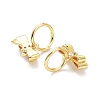 Brass Micro Pave Clear Cubic Zirconia Charms ZIRC-L091-083G-3