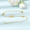 Brass Butterfly Link Bracelets KK-CBAFF9E-01G-1