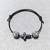 Waxed Polyester Cord Bracelets BJEW-WH00016-01-1