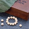 Round Unfinished Wood Beads WOOD-PH0008-14-4