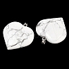 Natural Howlite Pendants GG-K002-04B-2