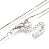 Brass Box Chain Necklaces for Women NJEW-M045-02P-2