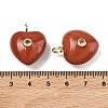 Natural Red Jasper Pendants G-B180-03G-08-3