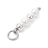 Shell Pearl with Synthetic Non-magnetic Hematite Pendants PALLOY-JF04716-5