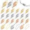 60Pcs 3 Colors Stainless Steel Box Clasps STAS-GA0002-32-1