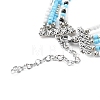 Round Seed Beads Multi-strand Necklaces NJEW-JN03460-01-5