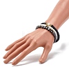 Love Heart Beads Stretch Bracelets Set for Women BJEW-JB07161-6
