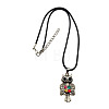 Owl pendant DIY handmade pendant jewelry necklace VY7534-1