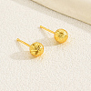 Fashionable Mini Stud Earrings with Shiny Sand Round UR2713-1