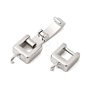 Brass Fold Over Clasps KK-Z150-20P-02-2