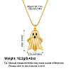 Halloween Brass Ghost Pendant Necklaces for Women FS-WG65C6E-01-2
