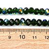 Electroplate Transparent Glass Beads Strands EGLA-A046-01B-18-4