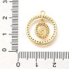Brass Micro Pave Cubic Zirconia Pendants KK-G519-05G-02-3