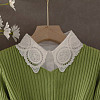 DICOSMETIC 2Pcs 2 Style Polyester Detachable Lace Lady's Collars DIY-DC0002-35-6