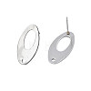 Non-Tarnish 201 Stainless Steel Stud Earring Findings STAS-N095-115-2