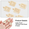 6Pcs 6 Style Brass Pendants KK-AR0003-66-4