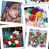 400Pcs Handmade DIY Doll Craft Pom Pom Balls FABR-SC0001-01A-02-5