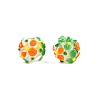 Handmade Two-Tone Lampwork Beads LAMP-T022-01A-06-1