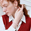 105Pcs 3 Styles Electroplate Opaque Solid Color Glass Beads Strands GLAA-TA0004-40B-9