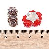 Opaque Resin European Beads RESI-F075-01-3