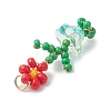 Glass Seed Beaded Pendants PALLOY-MZ01091-5