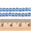 Electroplate Transparent Glass Beads EGLA-B013-02A-AB07-4