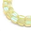 Synthetic Moonstone Beads Strands G-E503F-A10-3