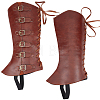 Imitation Leather & Iron Boot Cover AJEW-WH20005-20A-1