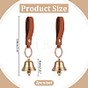 2Pcs PU Leather Pendant Decorations HJEW-ME00132-2