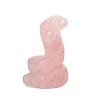 Natural Rose Quartz Carved Snake Figurines PW-WGA1AFF-02-1