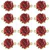 12Pcs Valentine's Day Rose Flower Alloy Links Connectors FIND-FS0004-87-1