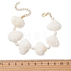 Natural Spiral Shell & Freshwather Pearl Beaded for Women BJEW-TA00746-4
