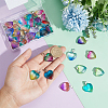 40Pcs 10 Colors Handmade Lampwork Pendants LAMP-PH0001-54-3