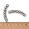 Tibetan Style Alloy Hollow Curved Tube Beads FIND-Z063-37AS-3