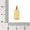 Ion Plating(IP) 304 Stainless Steel Micro Pave Cubic Zirconia Pendants STAS-H228-02G-03-3