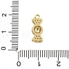 Brass Micro Pave Cubic Zirconia Pendants KK-L228-24G-04-3