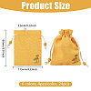 24Pcs 6 Colors Flower Printed Cloth Drawstring Bags ABAG-CA0001-22C-2
